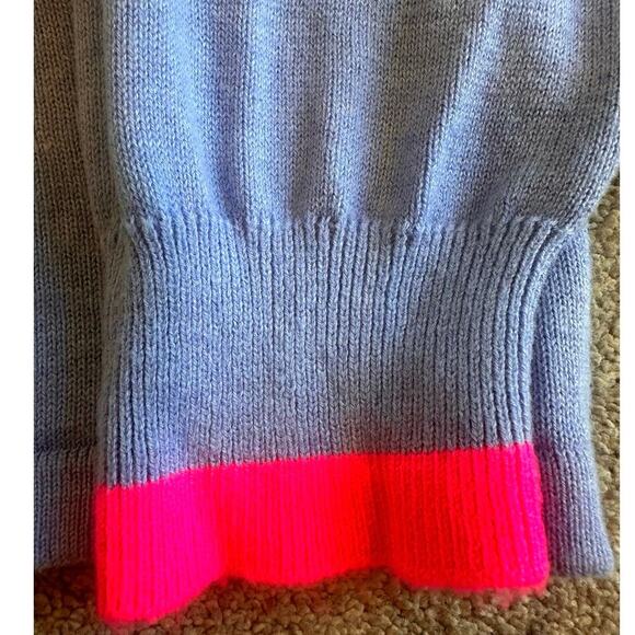 Whisper by Brodie “Hello Vacay” Spring Preppy Novelty Sweater Periwinkle EUC M - Picture 8 of 9